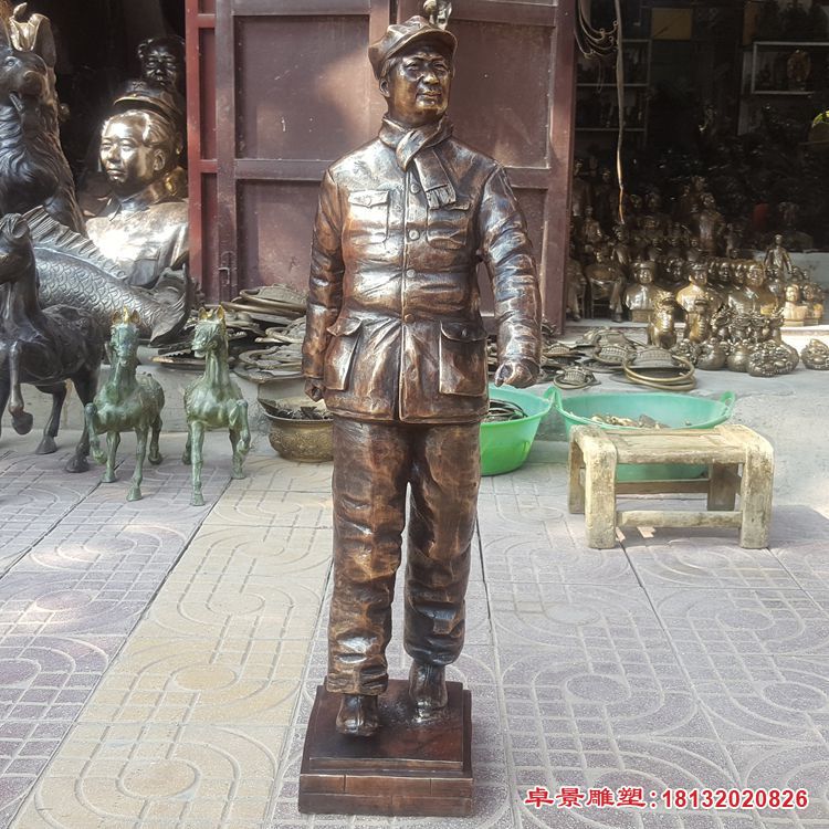 青年时期毛主席铜雕