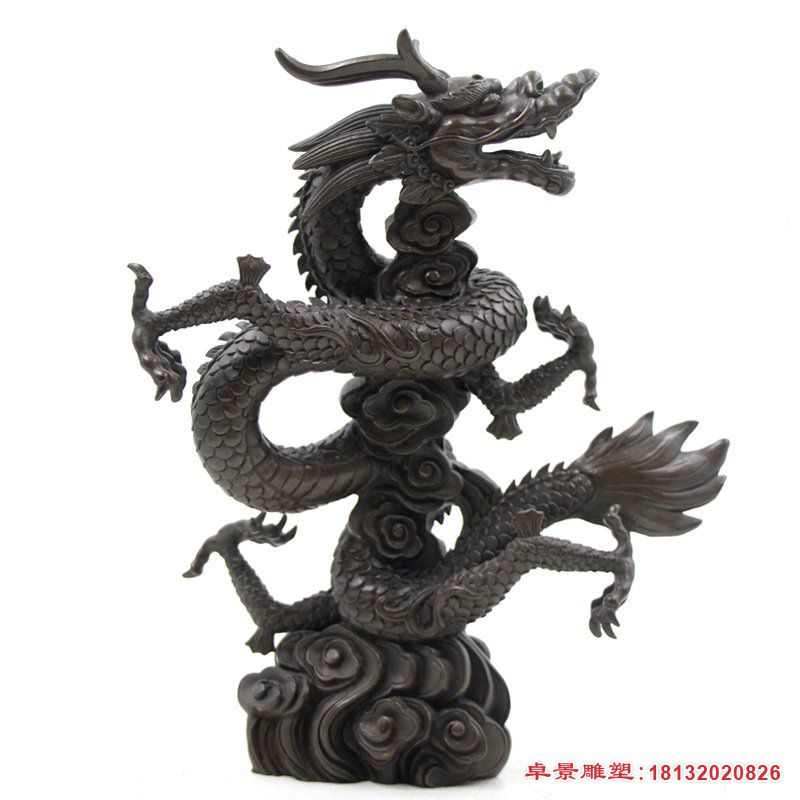 铜雕中国龙