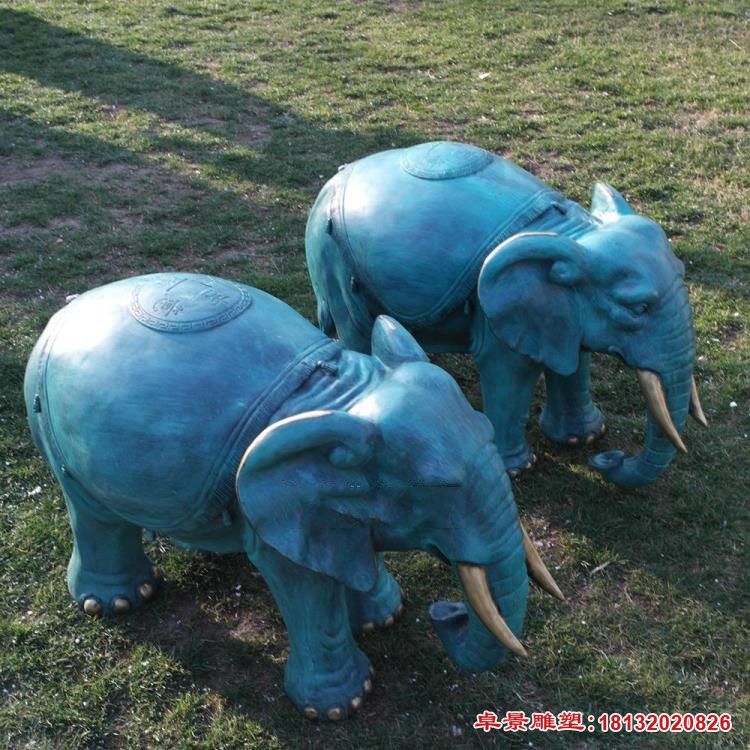 庭院青铜大象雕塑