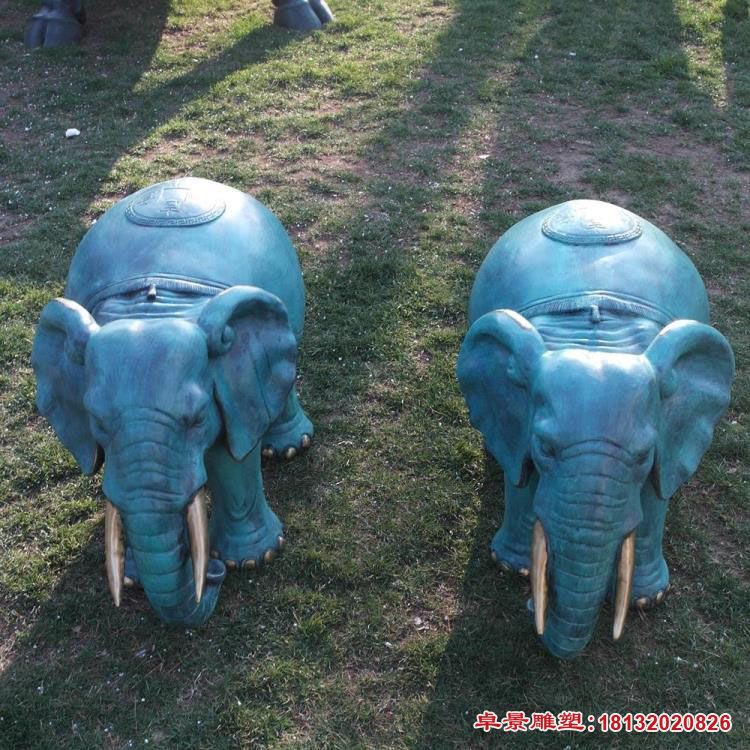 青铜大象动物雕塑