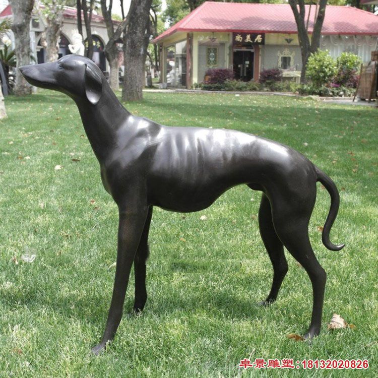 铜雕狗，公园动物铜雕