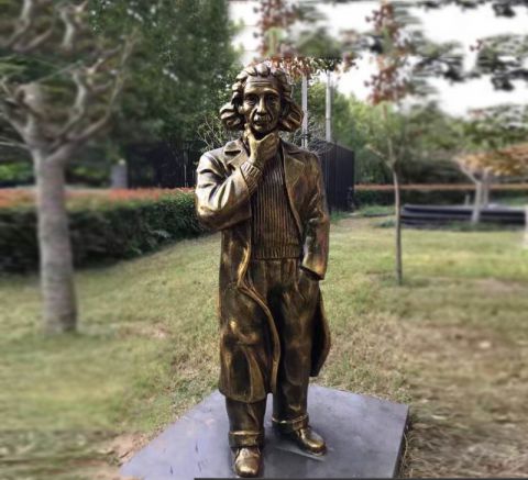 爱因斯坦西方名人铜雕