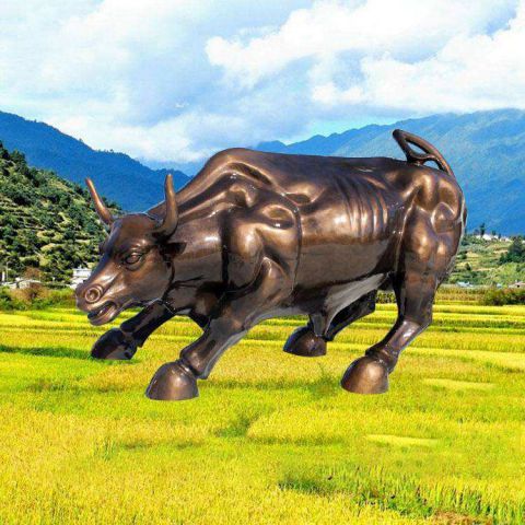 生肖动物铜雕牛