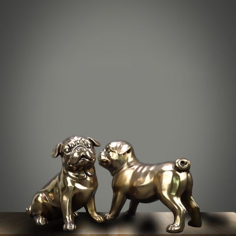 十二生肖动物铜雕狗