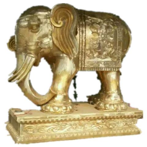 广场动物铜雕大象