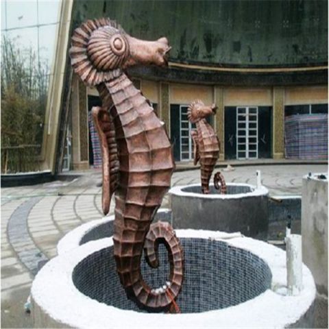 城市铜雕海马雕塑