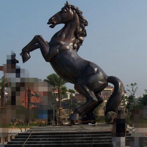 铜雕广场动物马雕塑