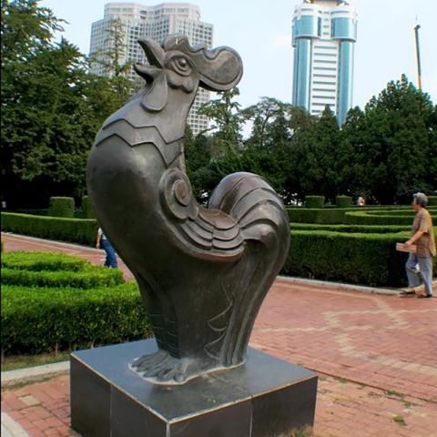 生肖铜雕动物鸡雕塑
