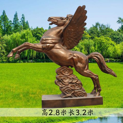 铜雕大型动物马雕塑