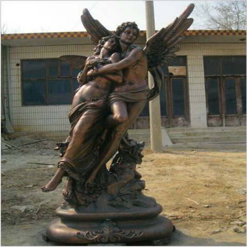 公园铸铜爱神人物雕塑