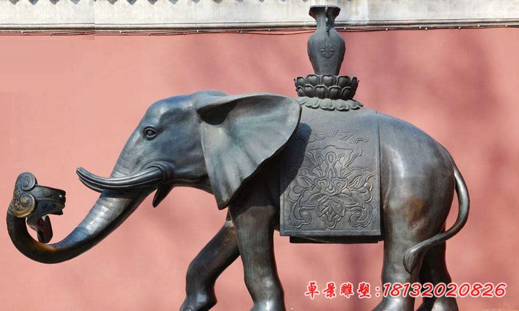 吉祥大象铜雕