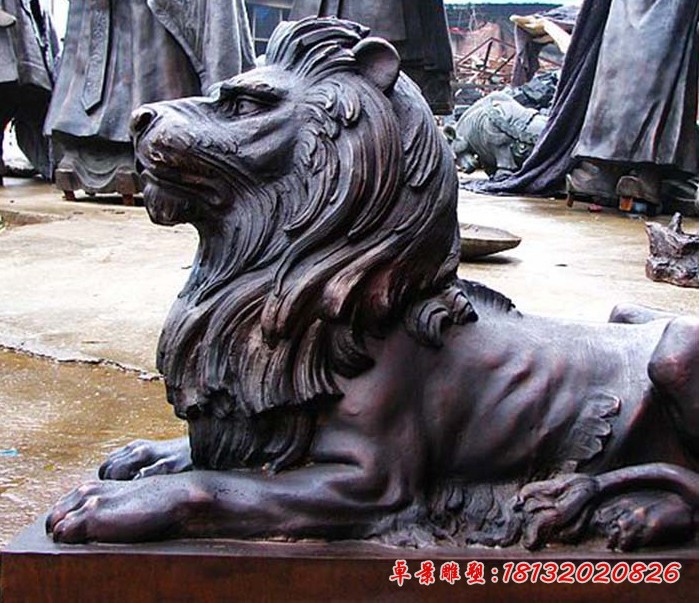 铜质汇丰狮子雕塑