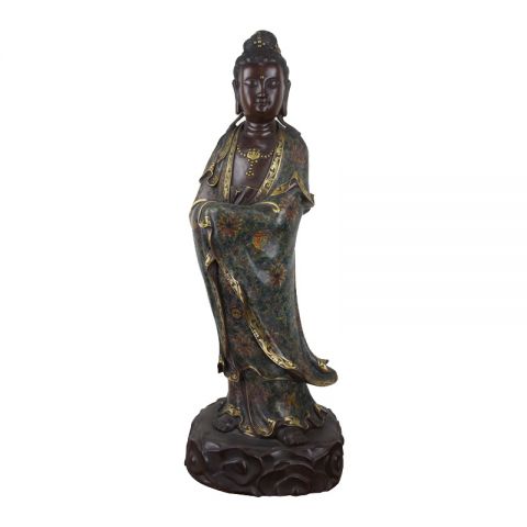 纯铜铸造观音菩萨佛像