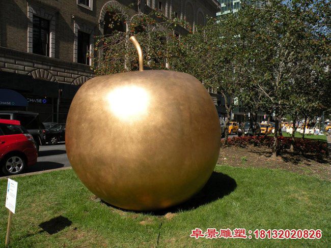铜雕大型苹果