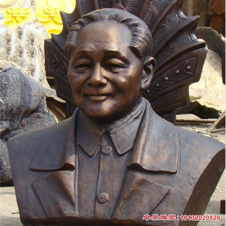 铸铜邓小平头像雕塑