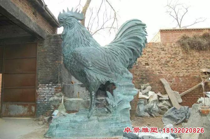 大公鸡青铜雕塑