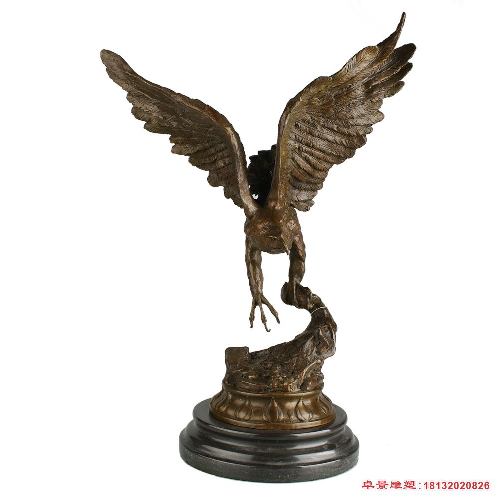 老鹰动物铜雕