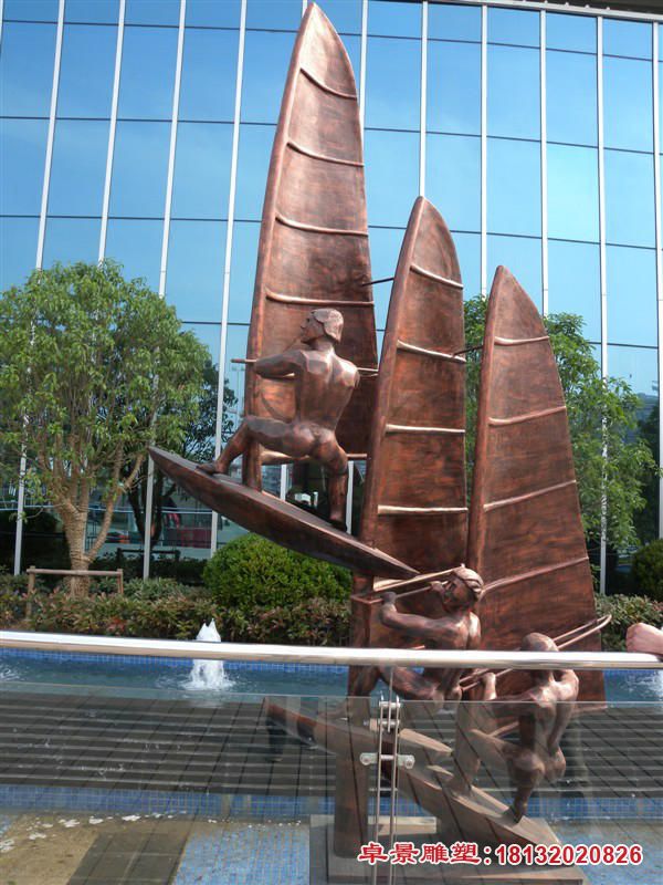 帆船铜雕