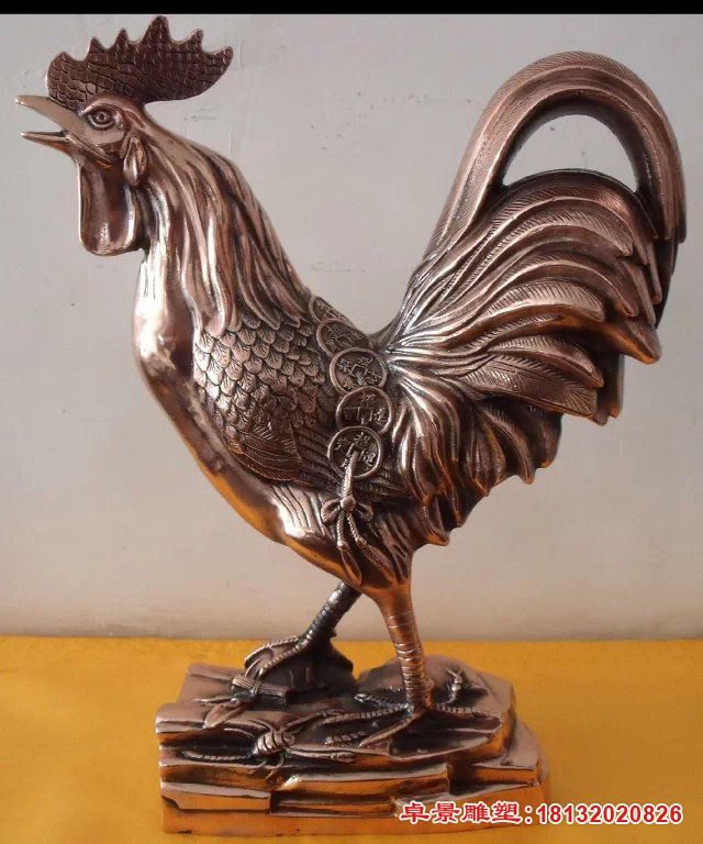 公鸡动物铜雕