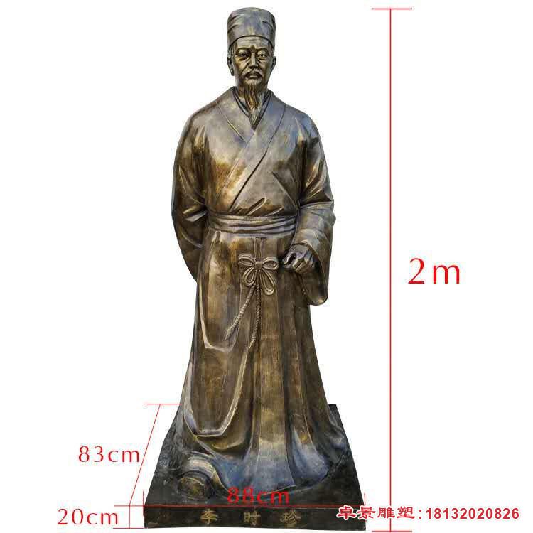 古代名医李时珍雕塑