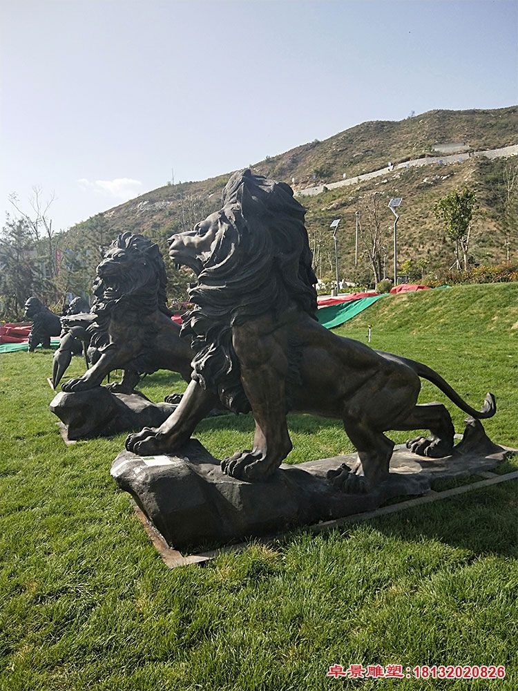 欧式狮子动物铜雕