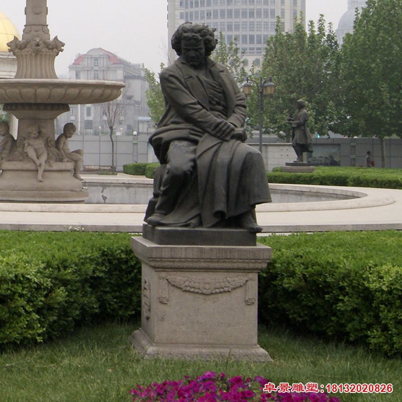 贝多芬名人铜雕 