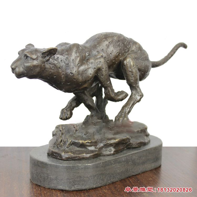 动物猎豹铜雕