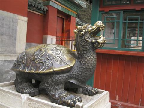铸铜龙龟雕塑