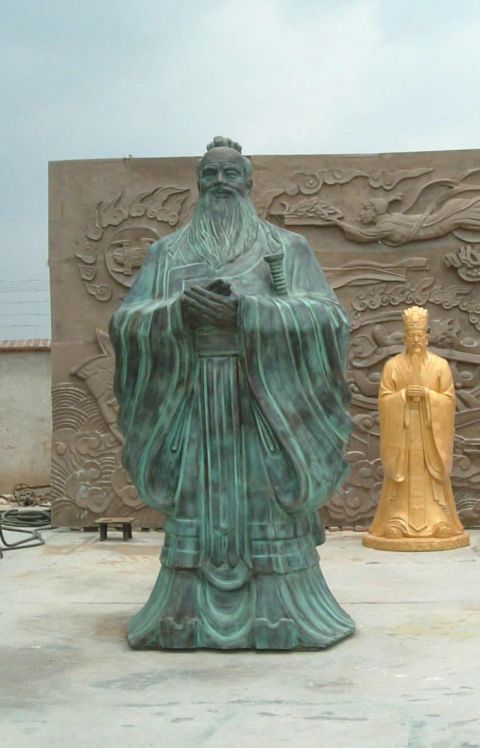 孔子青铜雕塑