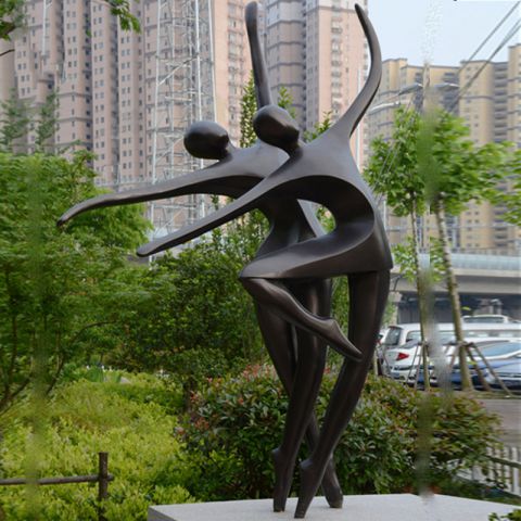 抽象跳舞人物铜雕