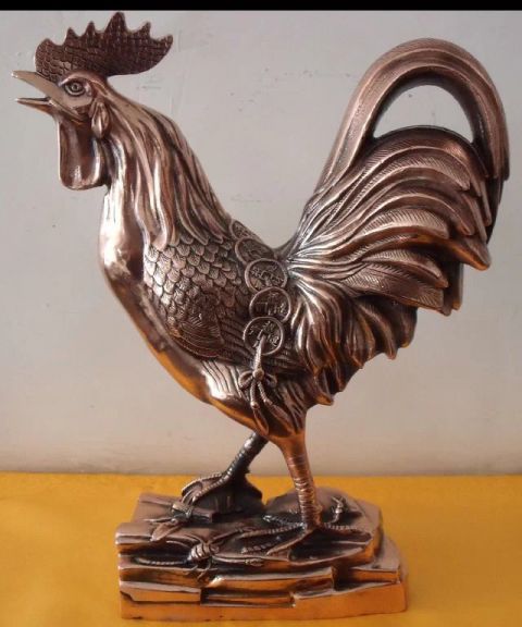 公鸡动物铜雕