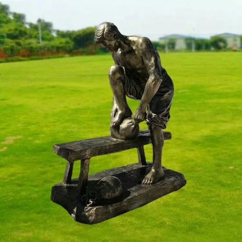 公园制茶人物铜雕
