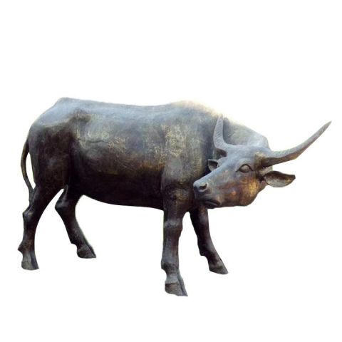 水牛动物铜雕