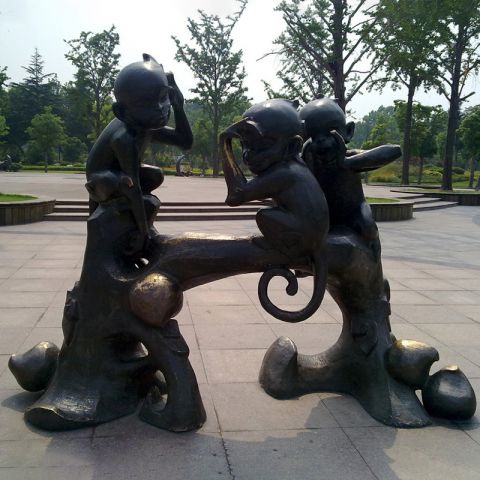 生肖猴铜雕