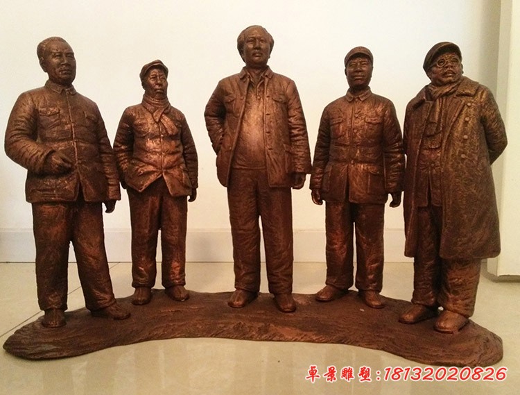 中国近代伟人系列铜雕像