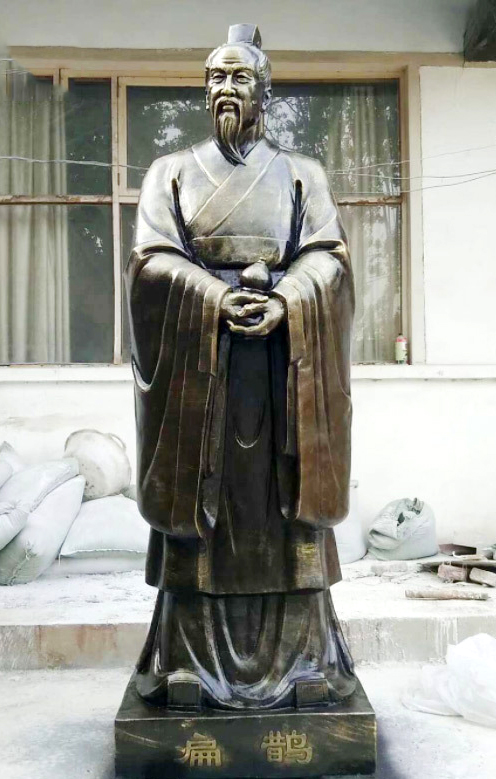 古代名医扁鹊铜像